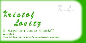 kristof lositz business card